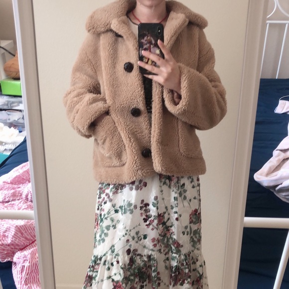 Zara teddy coat - Picture 2 of 3